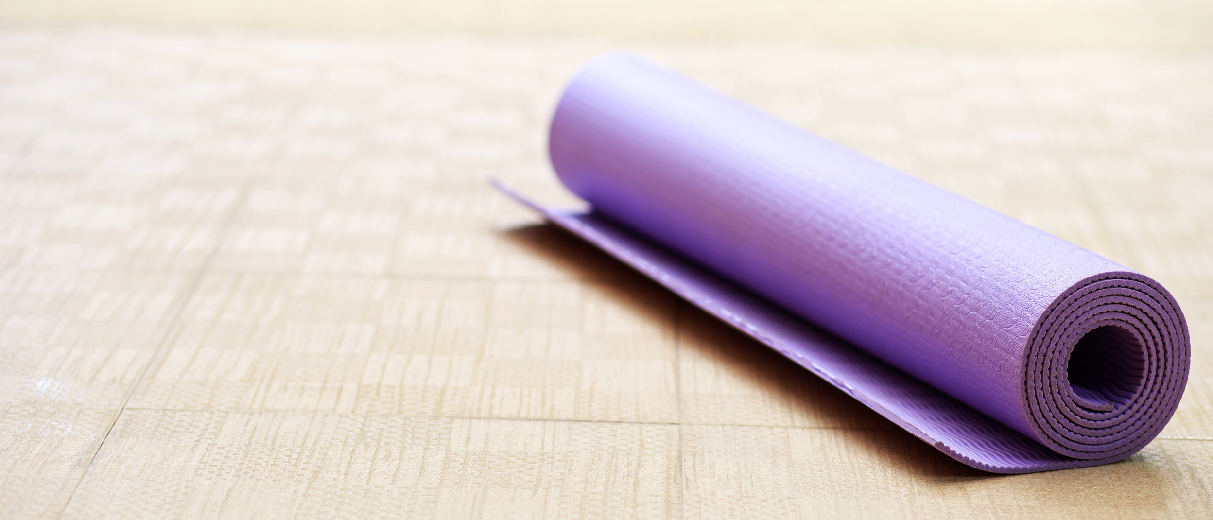 Rolled Yoga Mat     